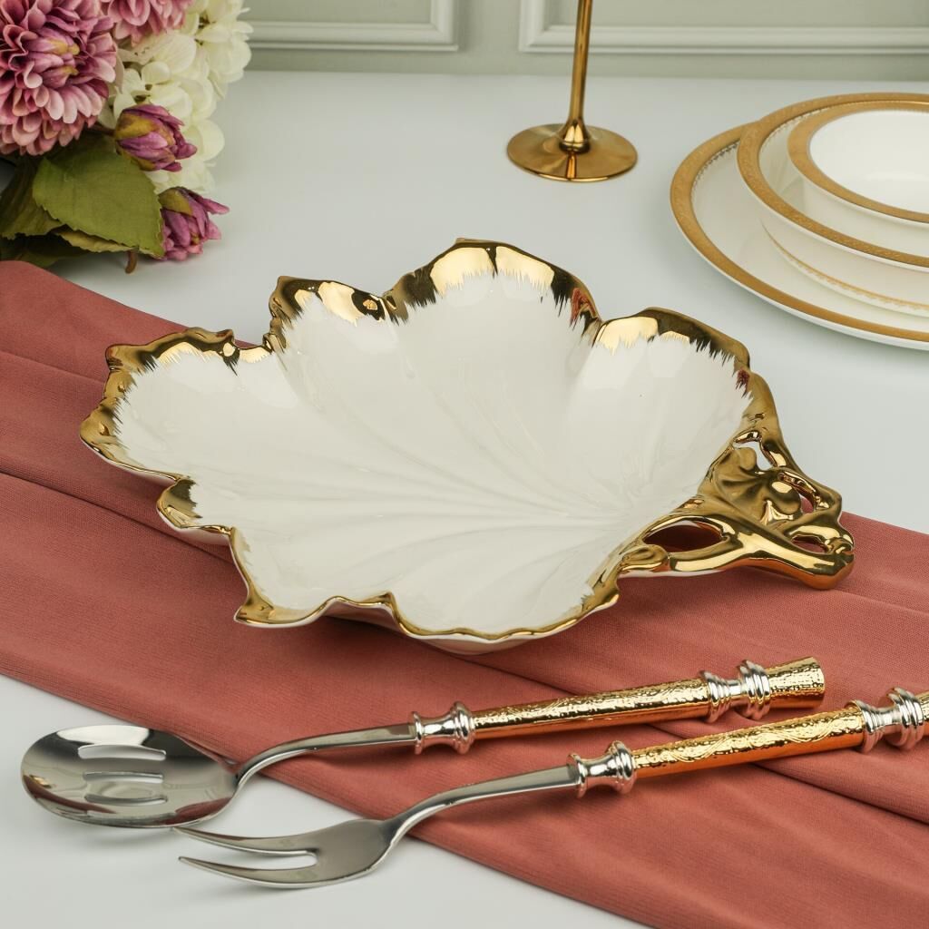 ALBERO GOLD SUNUM TABAK 31X33CM