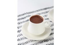 BEYAZ PORSELEN TEK KİŞİLİK TÜRK KAHVESİ FİNCANI