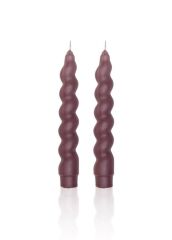 BURGU 2'Lİ ŞAMDAN MUM VİZON 17CM