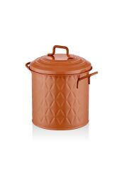 PRİZMA TERRACOTA TEZGAH ÇÖP KOVASI 4LT