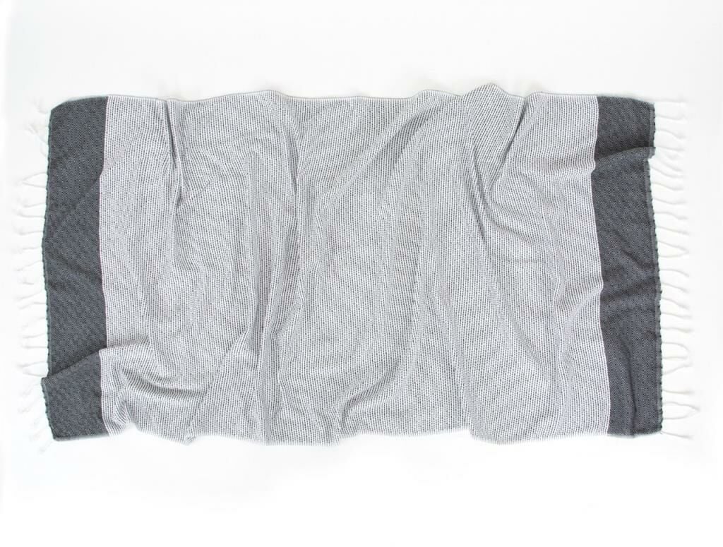 ALAZ KARA TEZGAH PEŞTEMAL SİYAH 90x170CM