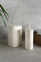 FLORES 2 PARÇA BANYO SETİ BEJ