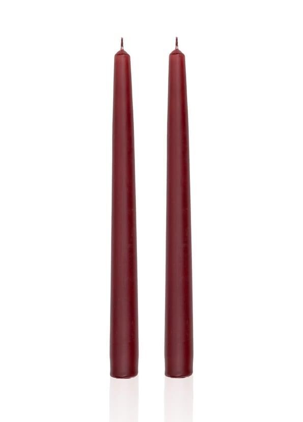 ICONIC 2'Lİ ŞAMDAN MUM BORDO 26CM