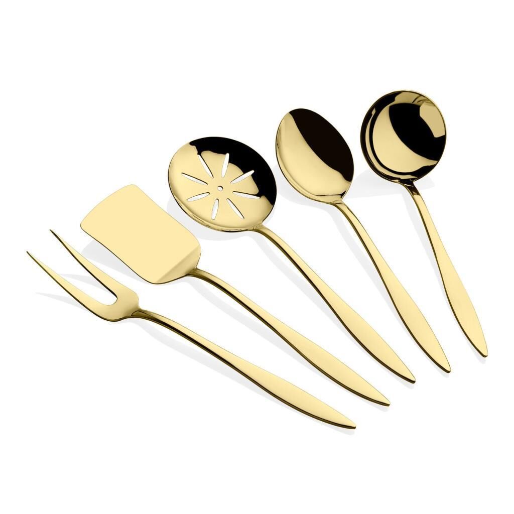 ARLES GOLD 5 PARÇA BÜYÜK SERVİS SETİ