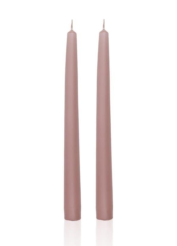 ICONIC 2'Lİ ŞAMDAN MUM ROSE 26CM