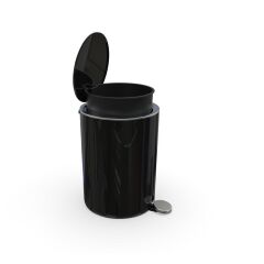 LENOX PEDALLI ÇÖP KOVASI SİYAH 5LT