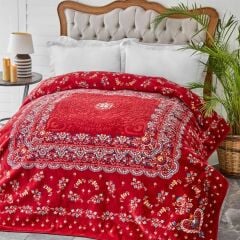 KARACA HOME MİHVER KIRMIZI ÇİFT KİŞİLİK BATTANİYE