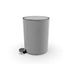 LENOX PEDALLI ÇÖP KOVASI GRİ 5LT