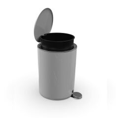 LENOX PEDALLI ÇÖP KOVASI GRİ 5LT