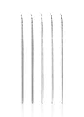 GÜMÜŞ PASTA MUMU 5'Lİ 20CM