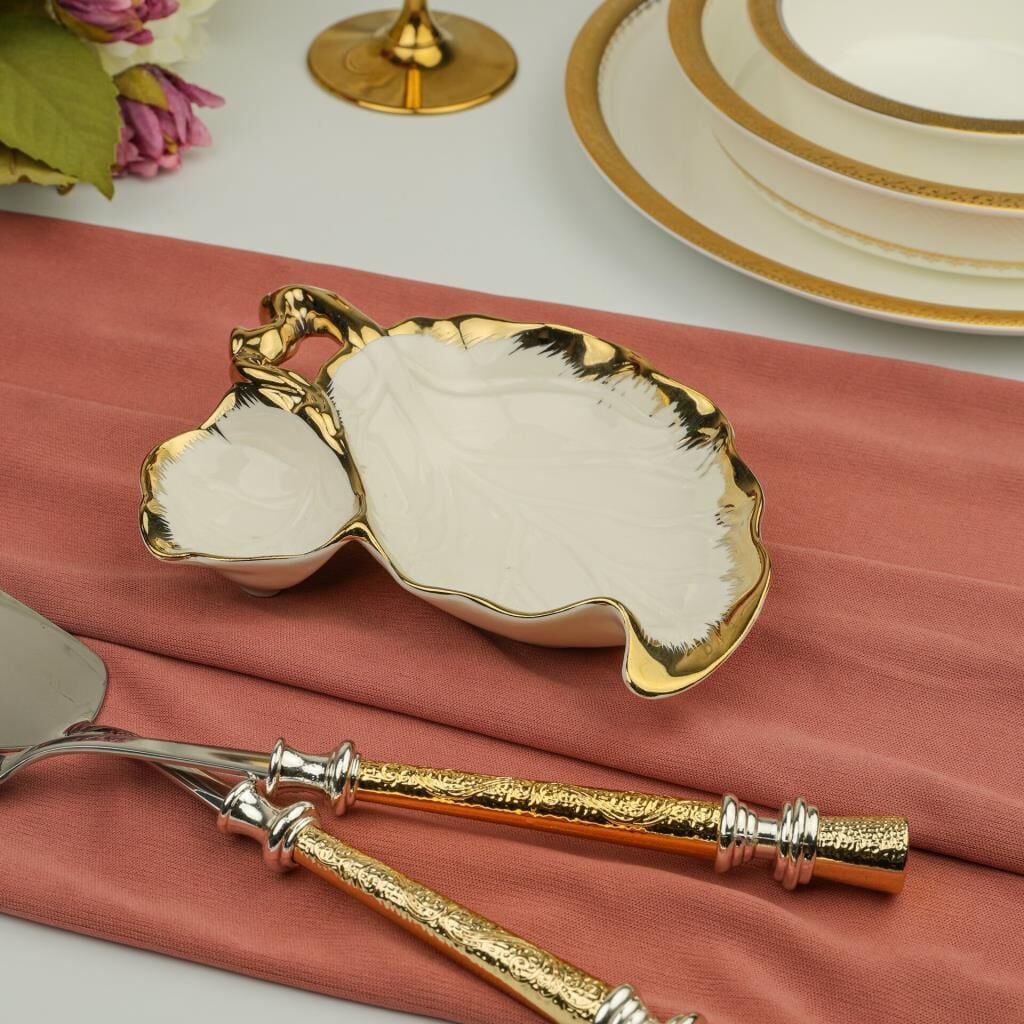 ALBERO GOLD SUNUM TABAK 17X19CM