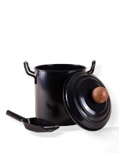 STRİPE SİYAH BAKLİYAT&DETERJAN SAKLAMA KABI