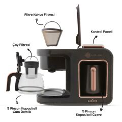 HATIR PLUS MOD 5IN 1 KAHVE VE ÇAY MAKİNESİ ROSIE BROWN
