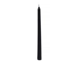 SİYAH İNCE ŞAMDAN MUM 25CM