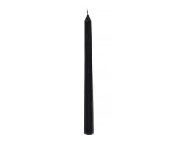 SİYAH İNCE ŞAMDAN MUM 25CM