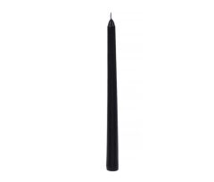 SİYAH İNCE ŞAMDAN MUM 25CM