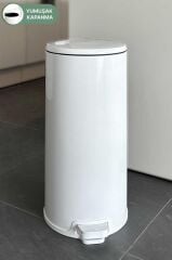 CİGO PEDALLI ÇÖP KOVA BEYAZ 20LT