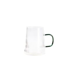 YEŞİL KULPLU CAM BARDAK 350ML