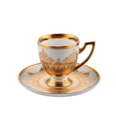 ALTIN İŞLEMELİ 6 KİŞİLİK TÜRK KAHVESİ FİNCANI