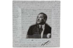 ATATÜRK DESEN KARE DUVAR TABAK 27cm