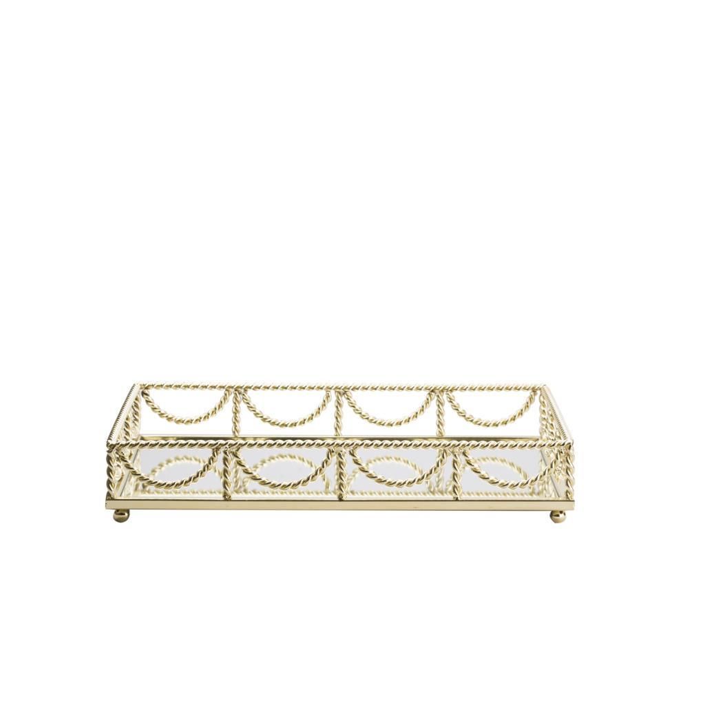 OKYO-30 GOLD DİKDÖRTGEN TEPSİ 30X40CM