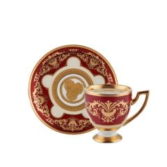 ALTIN İŞLEMELİ 6 KİŞİLİK TÜRK KAHVESİ FİNCANI