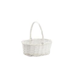 BEYAZ KULPLU SEPET 28CM