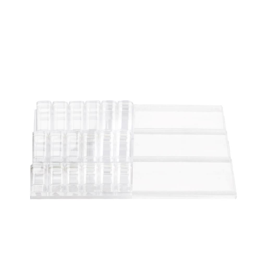 PLEXI AYARLANABİLİR ÇEKMECE İÇİ DÜZENLEYİCİ/BAHARAT STANDI VE 18 ADET KAVANOZ
