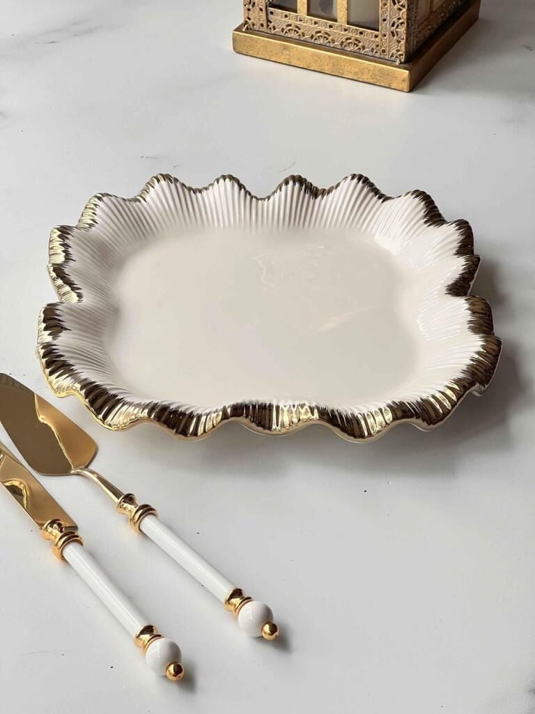 SOFIA GOLD KARE SUNUM TABAK 31X31CM