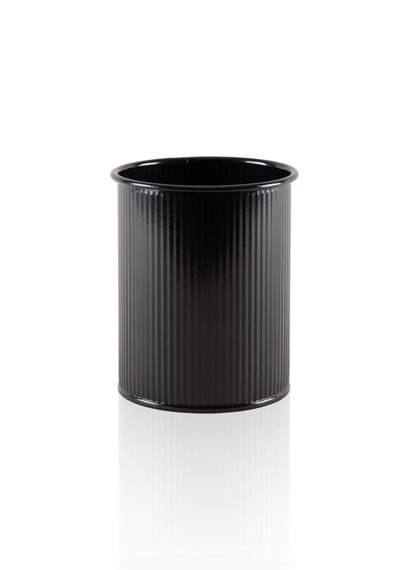 STRİPE SİYAH TEZGAH ÜSTÜ KAŞIKLIK 13X11CM