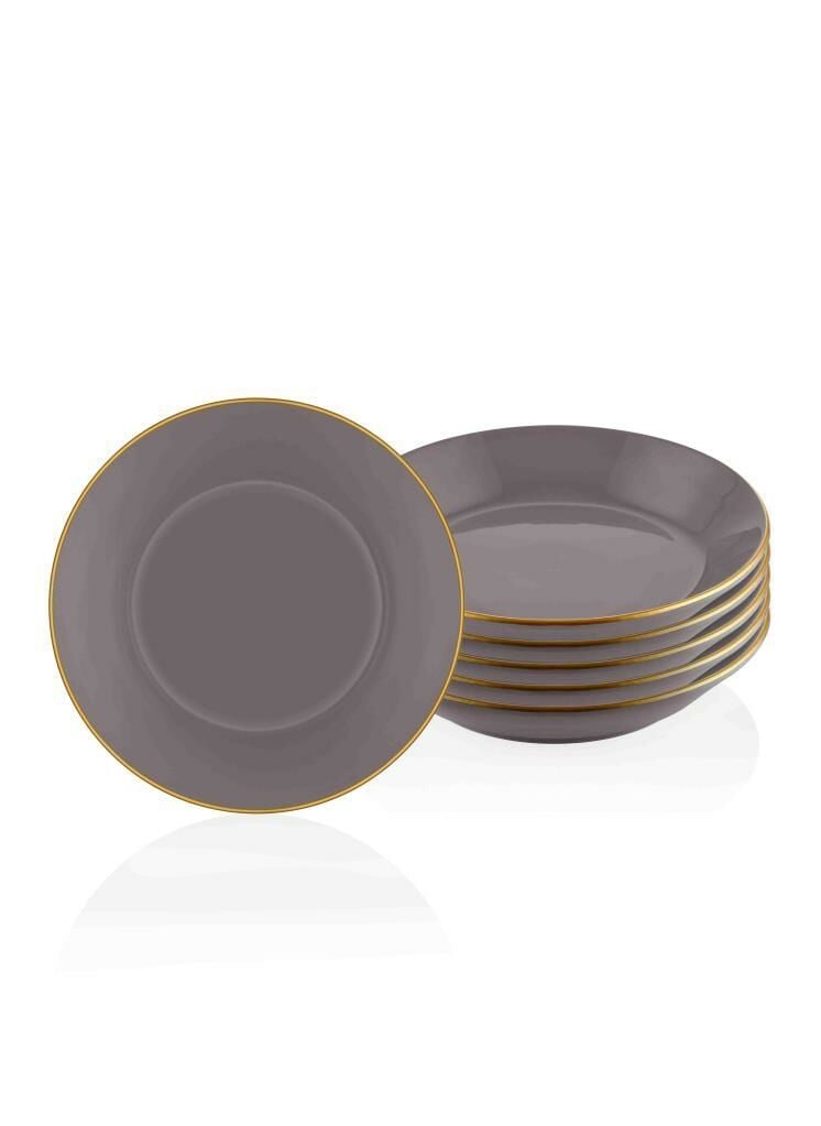 BASIC GRİ 6'LI ÇUKUR TABAK 20CM