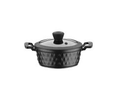 DIAMOND 5 PARÇA MIDI TENCERE TAVA SET SİYAH