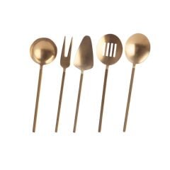 CARRE MAT GOLD 5 PARÇA SOS SERVİS SETİ