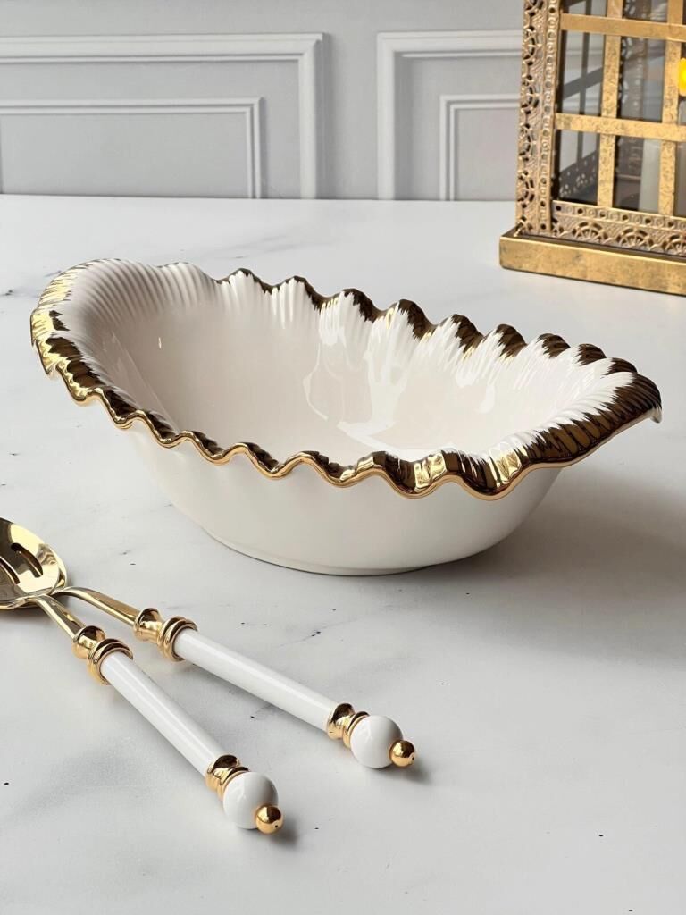 SOFIA GOLD OVAL SUNUM KASE 38X21CM