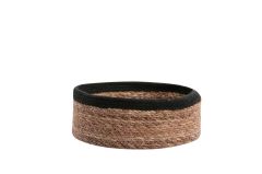 SİYAH HASIR SEPET 27X10CM