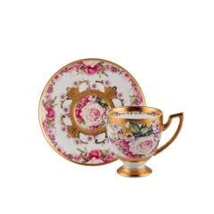 ALTIN İŞLEMELİ TEK KİŞİLİK TÜRK KAHVESİ FİNCANI