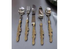 ANTİK TÜY 5 PARÇA SERVİS SETİ