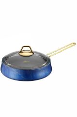 LACİVERT MERMER 10  PARÇA TENCERE SETİ