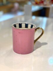 PEMBE PUANTİYELİ TEKLİ KUPA