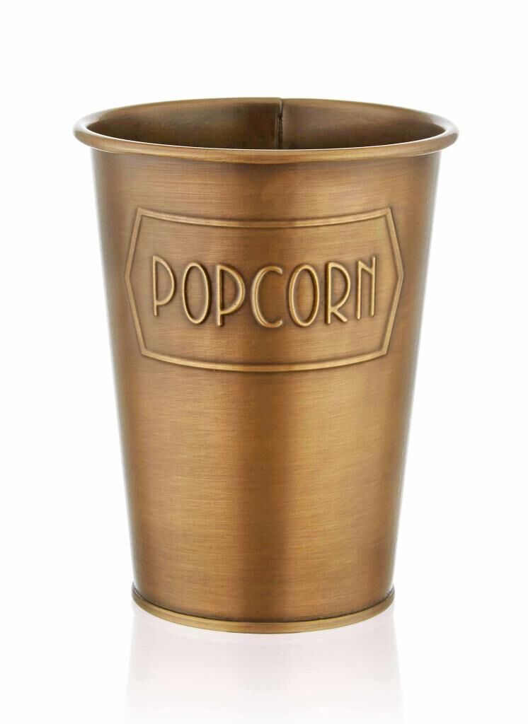 GALVENİZ ALTIN POPCORN KOVASI 16CM
