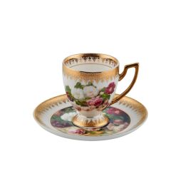 ALTIN İŞLEMELİ 6 KİŞİLİK TÜRK KAHVESİ FİNCANI