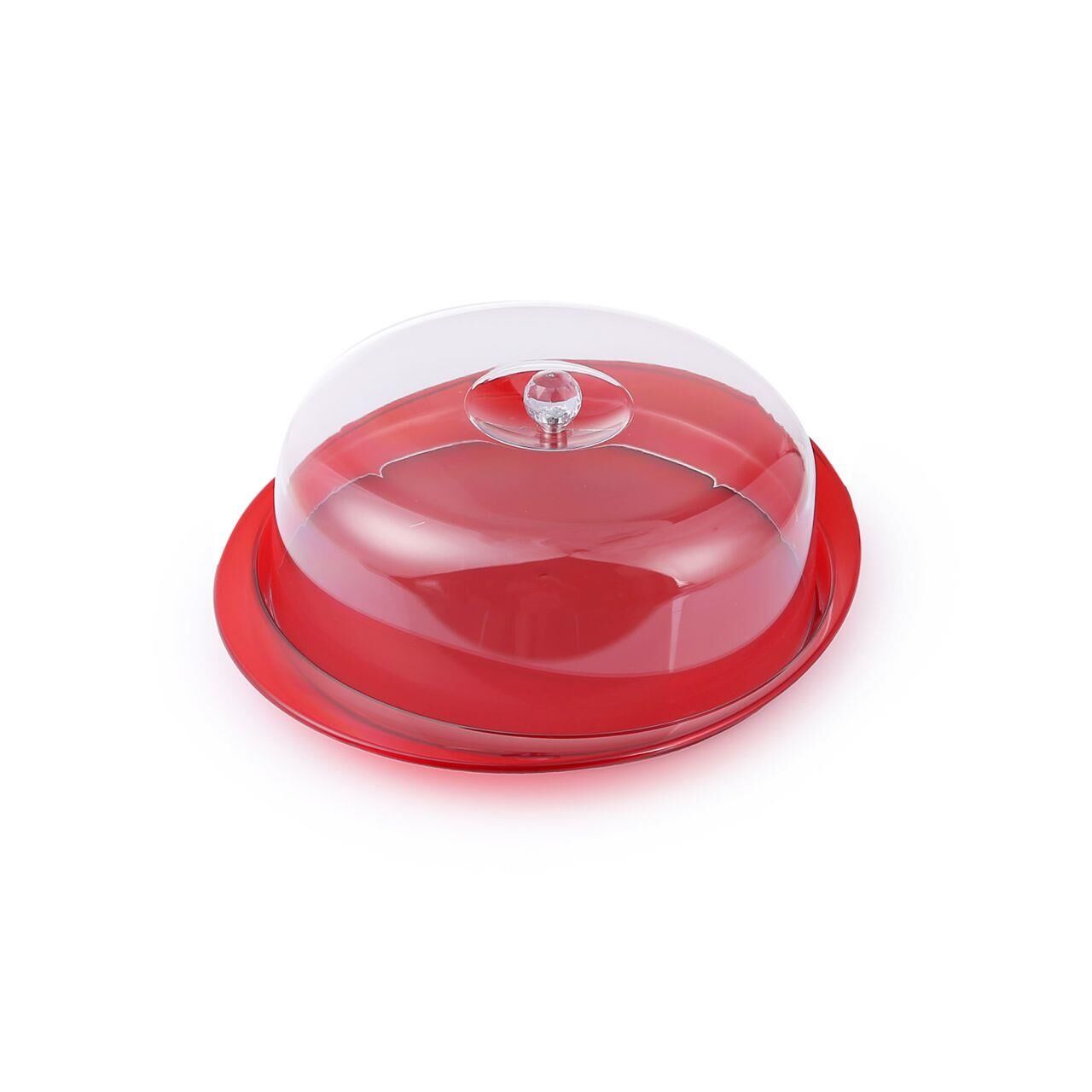 KIRMIZI AKRİLİK KEK SERVİS SETİ