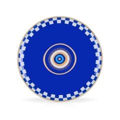 NAZAR MAVİ TEKLİ SERVİS TABAK 26CM