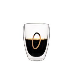 ÇİFT CİDARLI O HARFİ BARDAK 300ML