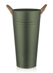 HAKİ YEŞİL GALVENİZ ŞEMSİYELİK&VAZO 50cm