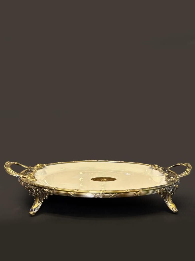 CLASSY ANTİK OVAL SUNUM TABAK 37X25CM