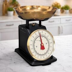 GOLD KASELİ SİYAH MUTFAK TERAZİSİ