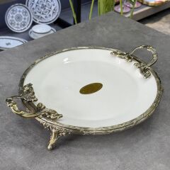 CLASSY ANTİK YUVARLAK SUNUM TABAK 31CM