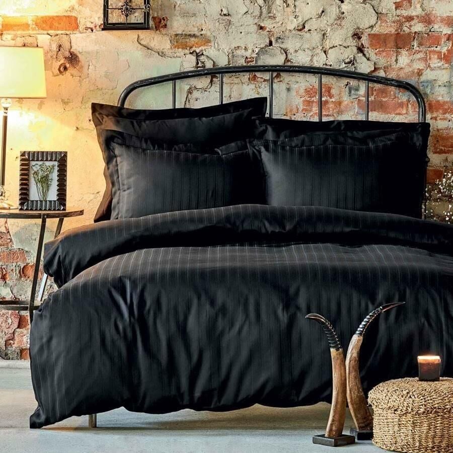 KARACA HOME CHARM BOLD SİYAH TEK KİŞİLİK NEVRESİM TAKIMI