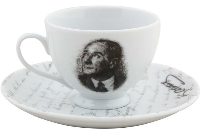 ATATÜRK DESEN TÜRK KAHVESİ FİNCANI 1 KİŞİLİK